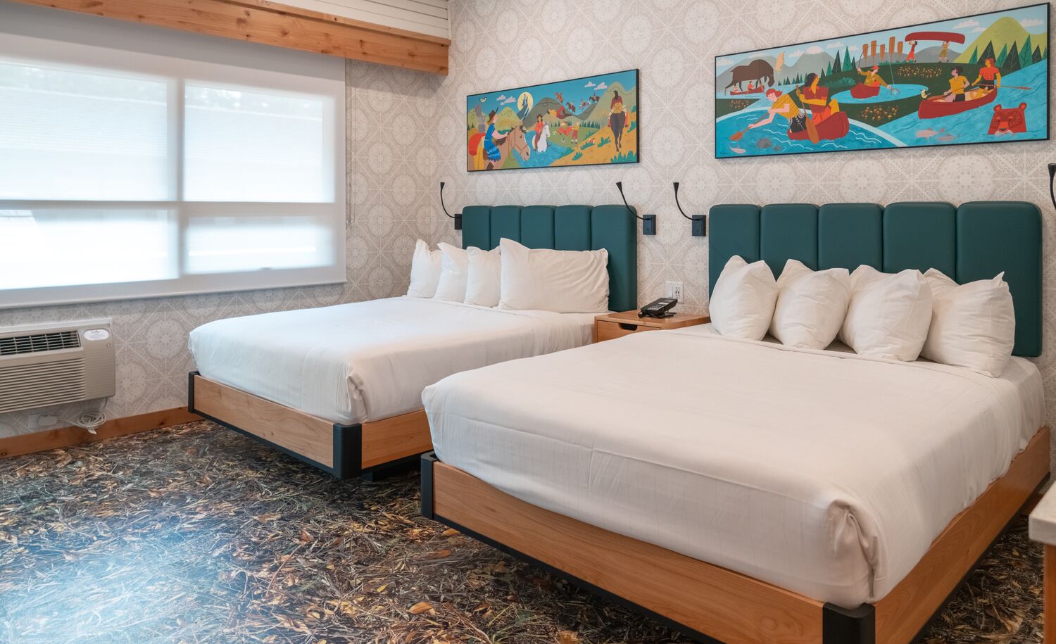 Two bed room at The Dorothy Motel on Banff Avenue in Banff National Park